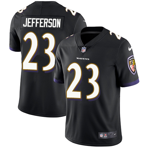 2019 Men Baltimore Ravens #23 Jefferson black Nike Vapor Untouchable Limited NFL Jersey